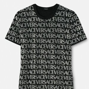 CRYSTAL. VERSACE ALLOVER T-SHIRT